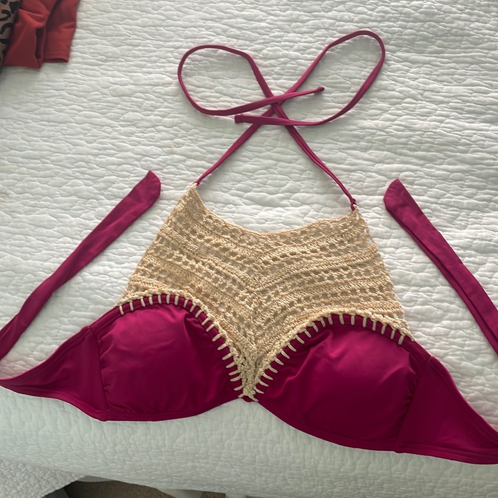 Crochet bikini top